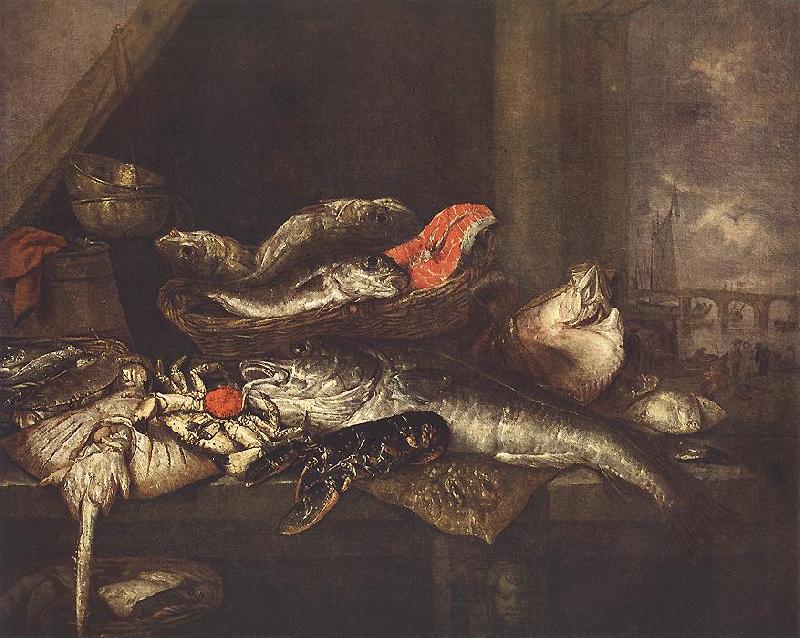 BEYEREN, Abraham van Still-life with Fishes Sweden oil painting art